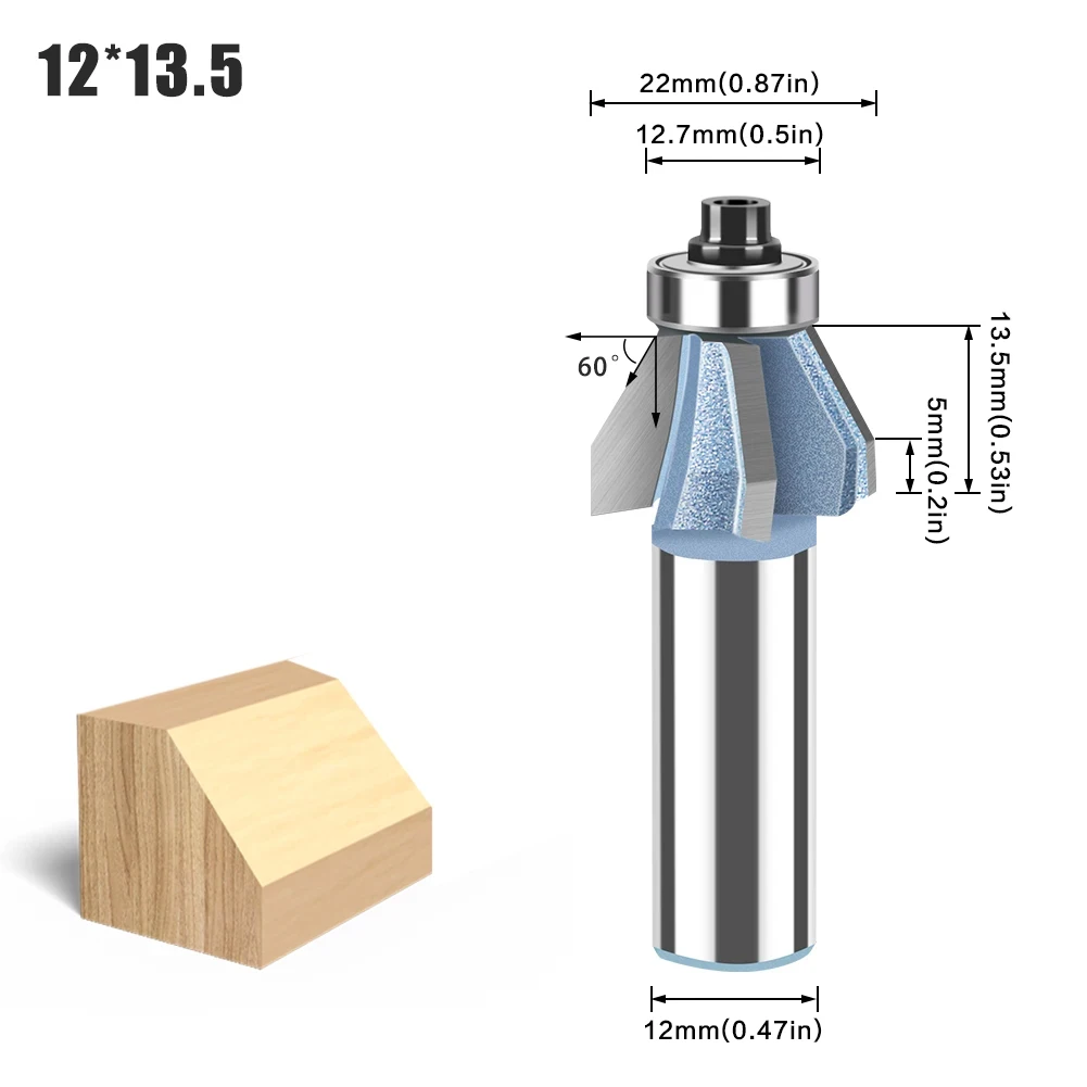 60 градусов Z4 фреза для фасок фреза коническая окантовка фреза с верхним подшипником деревообрабатывающий инструмент