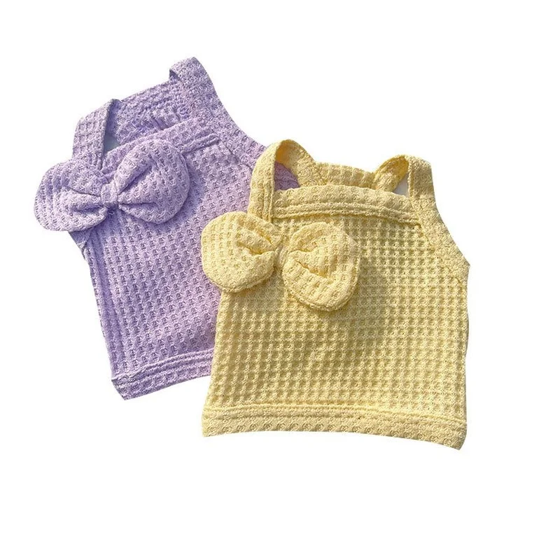 

Breathable Pet Dog Princess Slings Fashion Bowknot Dog Vest Summer Chihuahua Yorkie Clothes Sweet Puppy Bichon Outfit