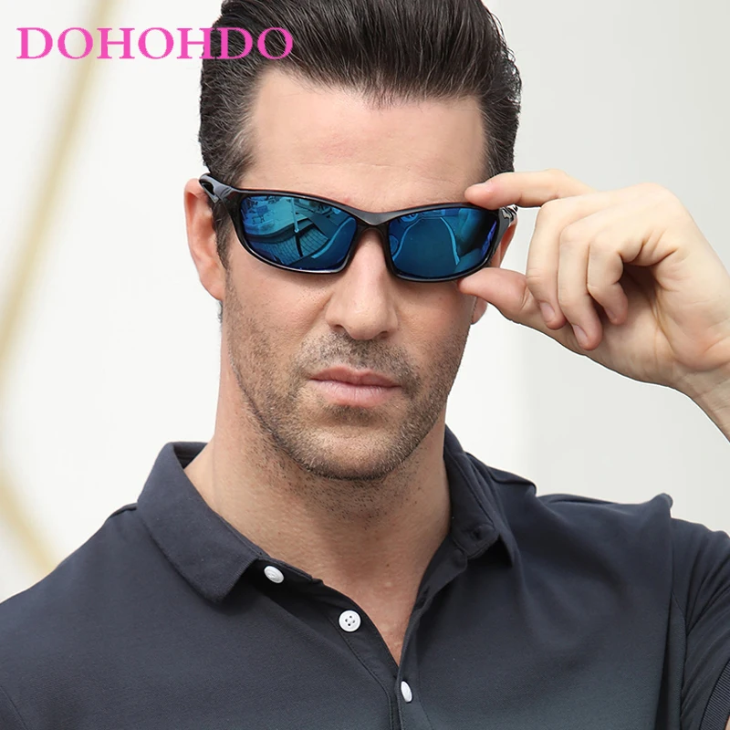 

DOHOHDO High Quality Polarized Sunglasses Men Women Fashion Fishing Goggles Sport Driving Sun Glasse Mirror Gafas De Sol UV400