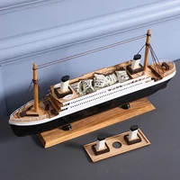titanic model ornaments 40cm simulation classic cruise ship finished ship model living room porch home decorations