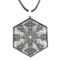 viking jewelry vegvisir compass valknut symbol amulet protection talisman necklace men