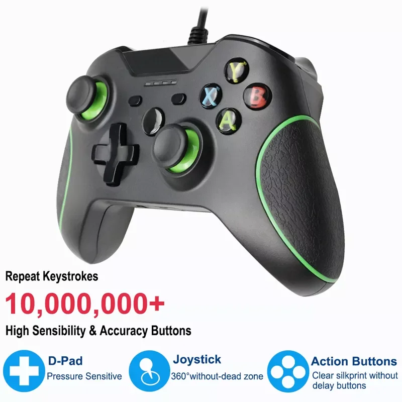 

NEW2023 USB Wired Consoles Gamepads for Xbox one Controller Gamepads for Xbox one Slim Control Windows Mando Joystick Accessori