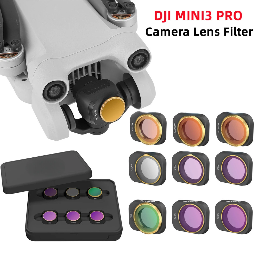 

Mini 3 Pro Drone Camera Lens Filter Spare Parts 4/8/16/32 ND NDPL CPL MCUV Filter Kit for DJI Mavic Mini 3 Pro Accessories