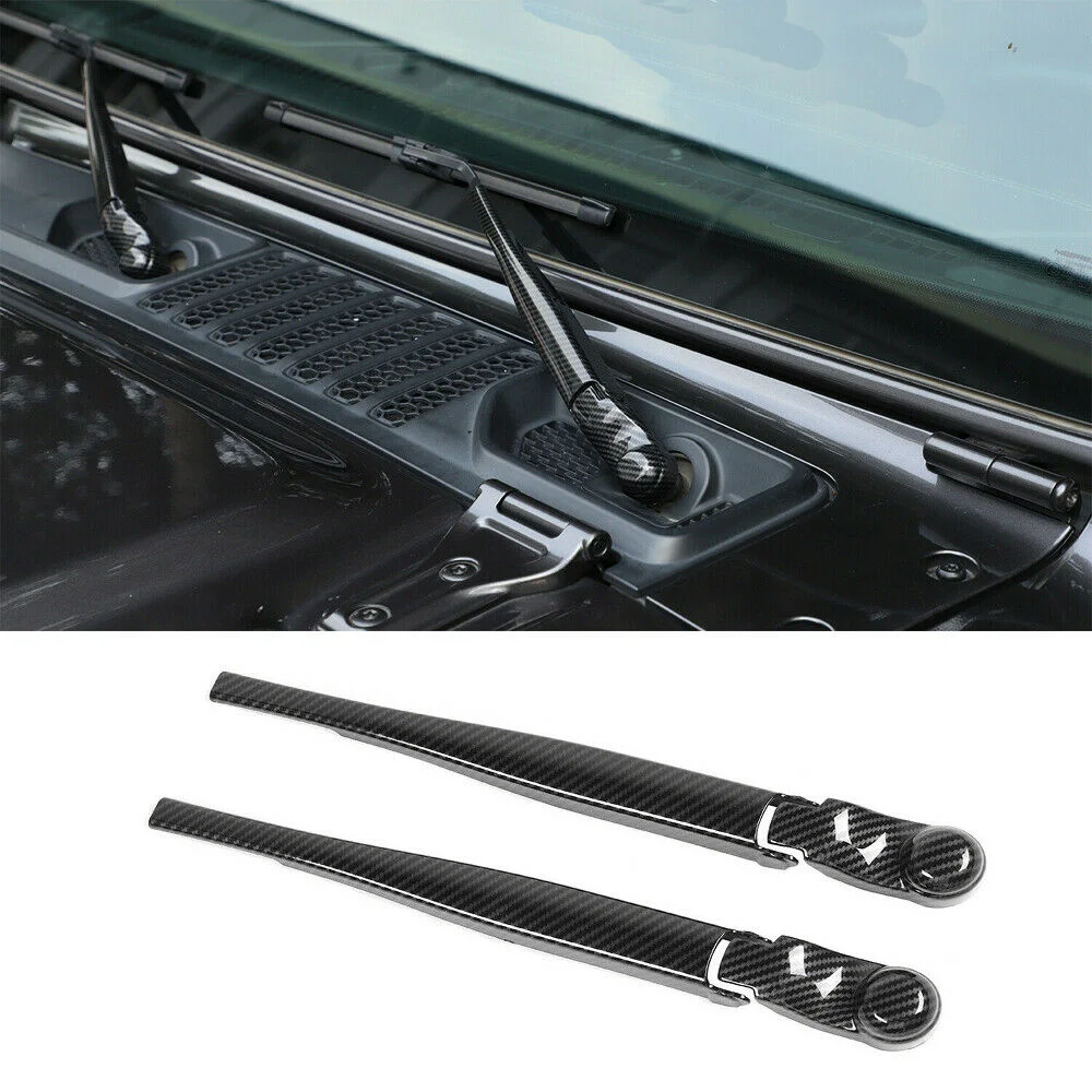 

for Jeep Wrangler JL JT Gladiator 2018-22 ABS Front Window Windshield Wiper Blade Trim Decorative Cover Exterior Car Accessori