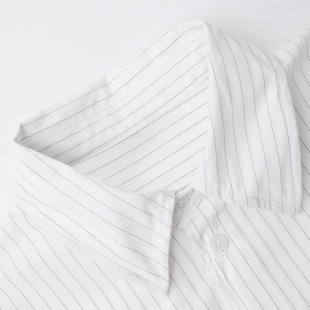 Новинка лета 2024 складывающаяся блузка Nichedesign с объемным рисунком в полоску