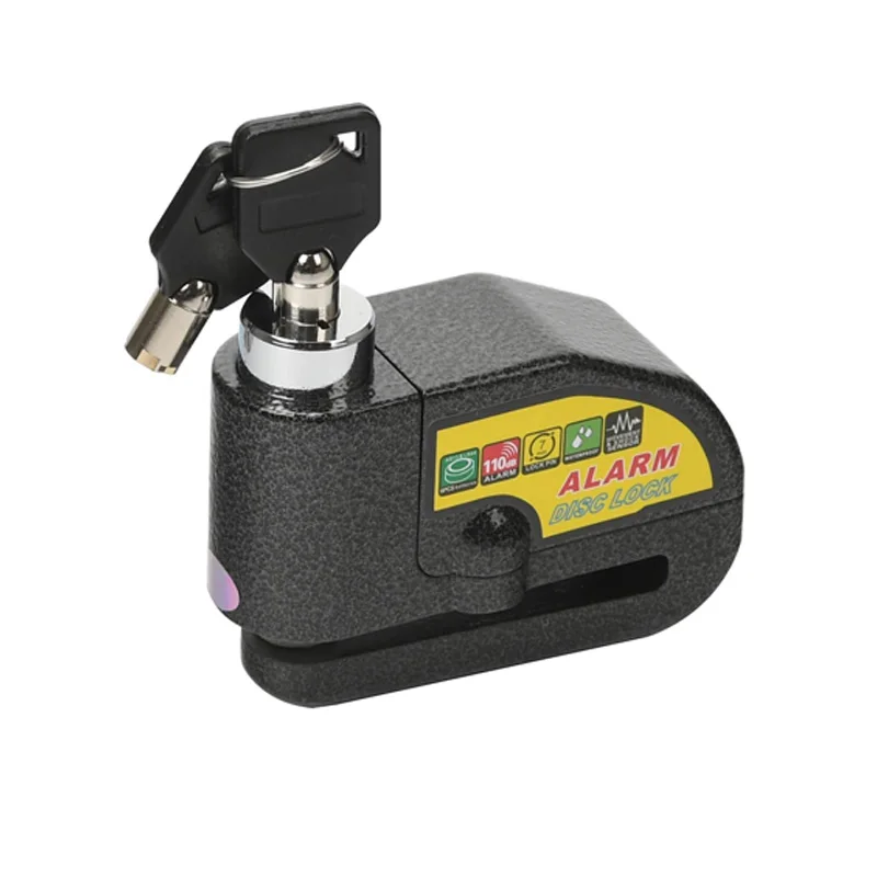 

Сигнализация для мотоцикла и велосипеда, блокировка дискового тормоза мотоцикла, 110 дБ, Громкая защита, водонепроницаемый замок для велосипеда, аксессуары для мотоциклов