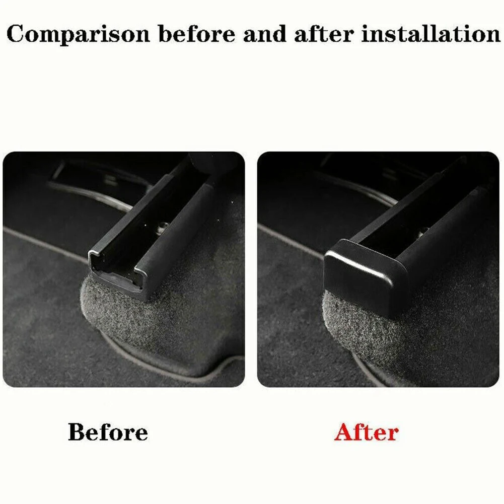 

Car Anti-kick Protection Plug ABS Plastic Anti-scratch And Durable Black Plug Seat Slide Anti-Kick Plug Durable