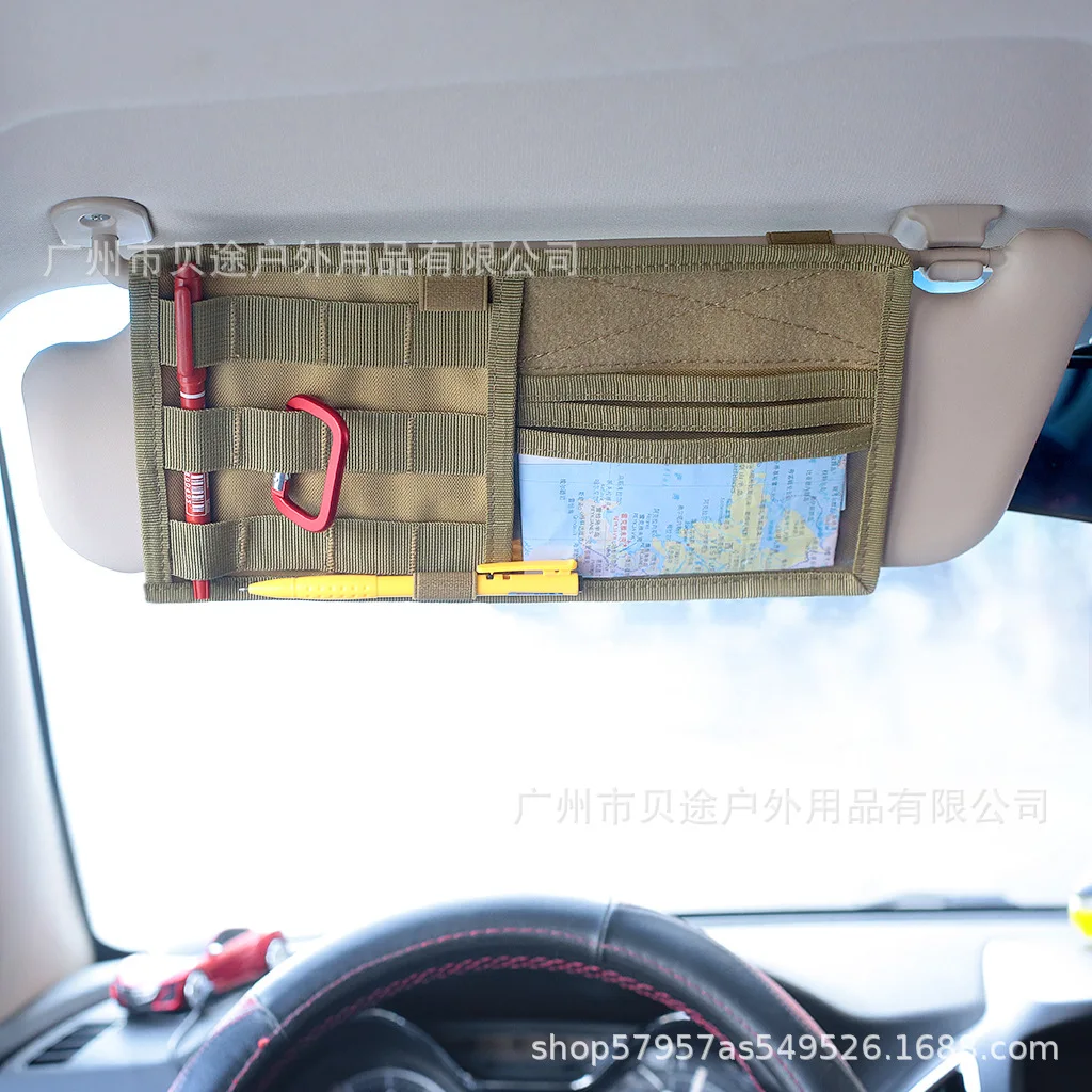 

Тактическая мягкая Стандартная панель для повседневного использования, сумка для хранения CD, органайзер для грузовика, автомобиля, солнцез...