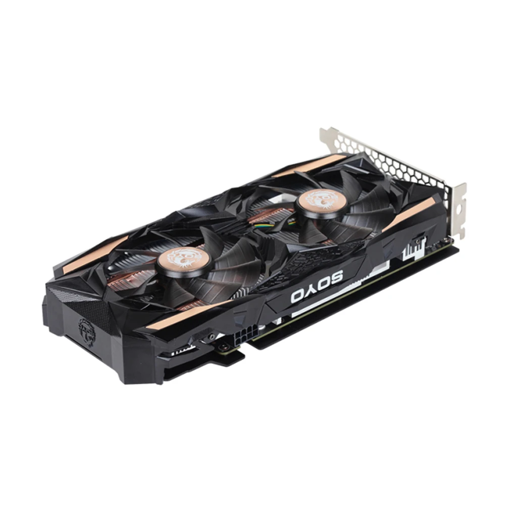 Видеокарта SOYO GTX 1660Ti 6 ГБ GDDR6 GPU 192 бит 12 нм RGB подсветка игровые видеокарты для ПК |
