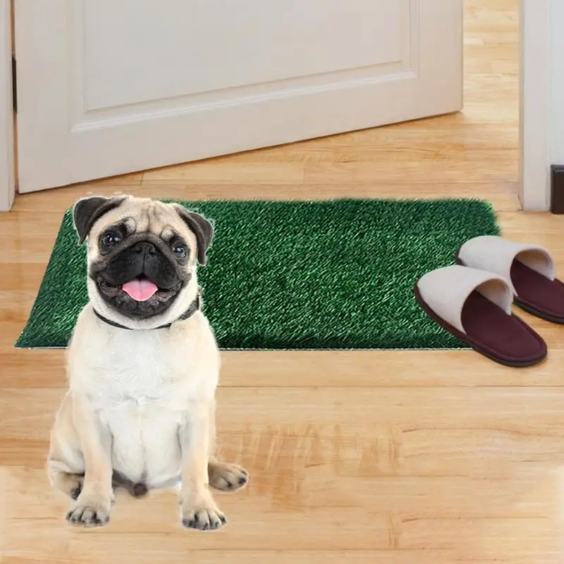 

Искусственная трава для собак, искусственный газон для щенков 23,62X18,11 дюймов, реалистичный горшок для животных, тренировочная трава для балкона, патио, лужайки