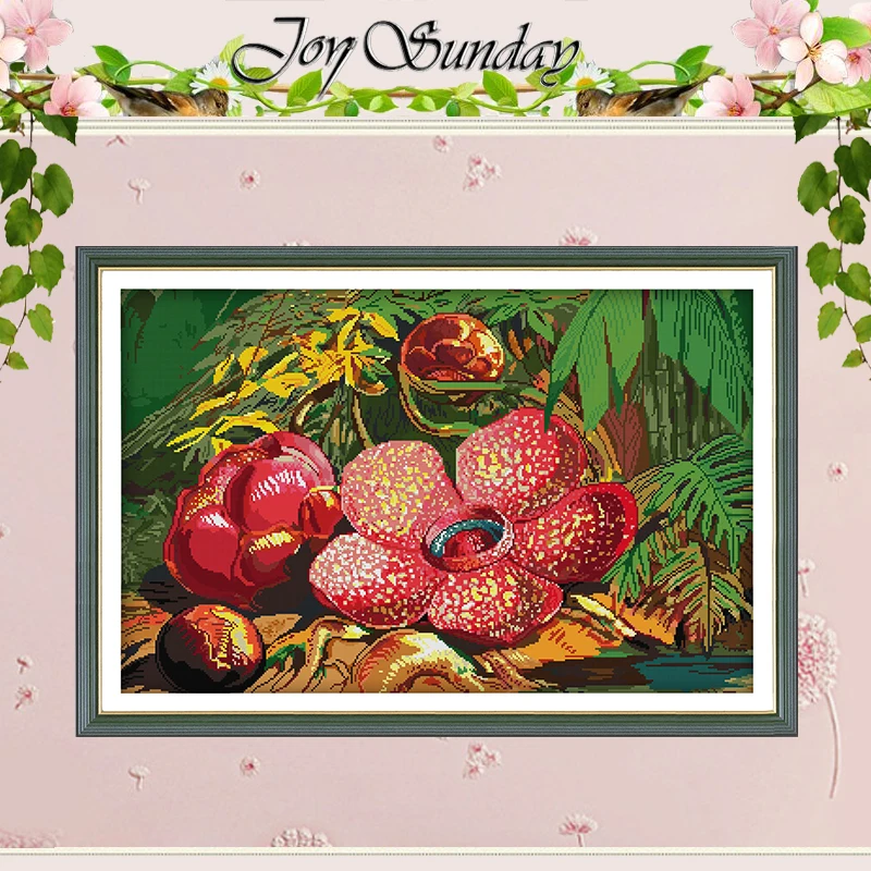 Набор для вышивки крестиком 11CT 14CT с изображением фламинго