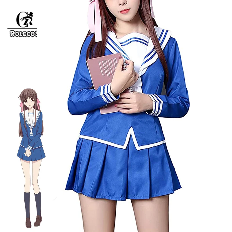 

Костюм для косплея ROLECOS из аниме «корзина с фруктами», униформа для косплея тоору Honda, школьная форма для девушек, Женский Костюм Моряка