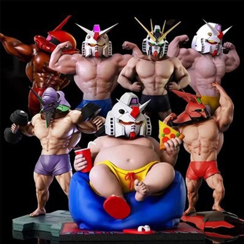 

7'' GUNDAM Zaku EVANGELION-01 EVA Action Figure Toys Dolls Decoration Model Gifts