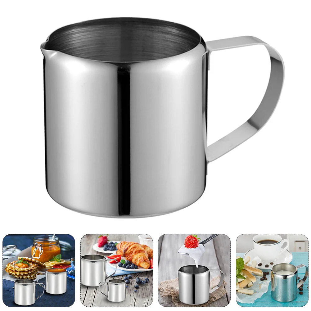 

Pitcher Cup Frothing Creamer Jug Steaming Coffee Steel Stainless Frother Pitchers Espresso Metal Cups Latte Sauce Cream Pot