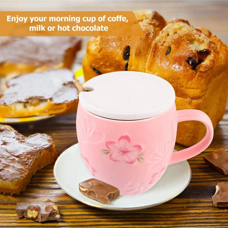 Акция! Набор розовых керамических чашек милая чашка для чая кофейная подарок на