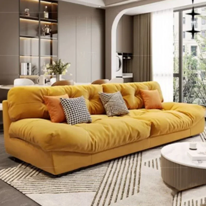 

Living Room Minimalist Sofa Puff Comfortable Elegant Modern Lazy Sofa Nordic Designer Sofy Do Salonu Garden Furniture Sets