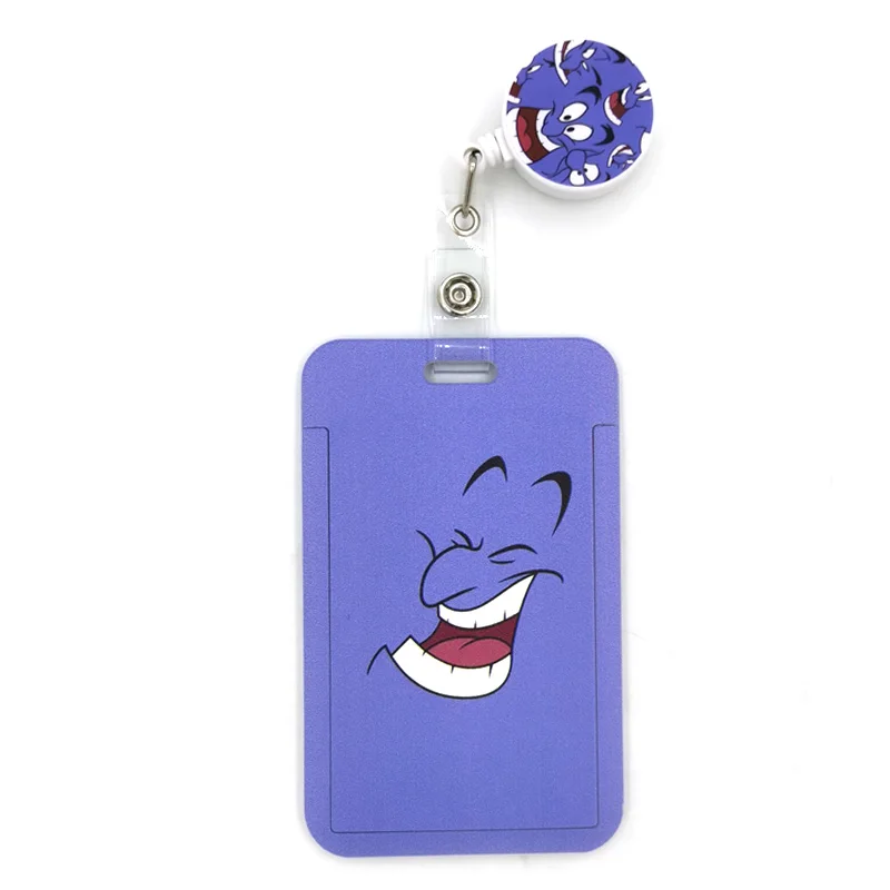 

Aladdin and the magic lamp Fashion Women Card Holder Lanyard Colorful Retractable Badge Reel Nurse Doctor Student Exhibition ID