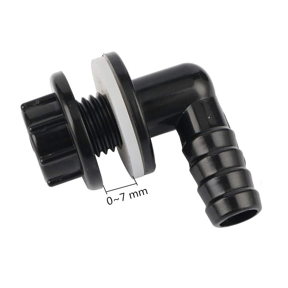 

Elbow Connector 3/8\" To 14mm Hose Nozzle For Water Tank Fish Tank Irrigation 3-point Strong Drain Water Outlet Connector