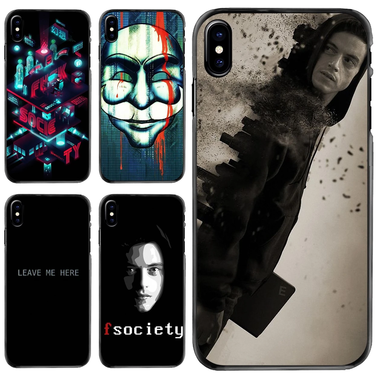 

For Apple iPhone 11 12 13 14 Pro MAX Mini 5 5S SE 6 6S 7 8 Plus 10 X XR XS Hard Phone Bag Case Mr. Robot TV Show Elliot Alderson
