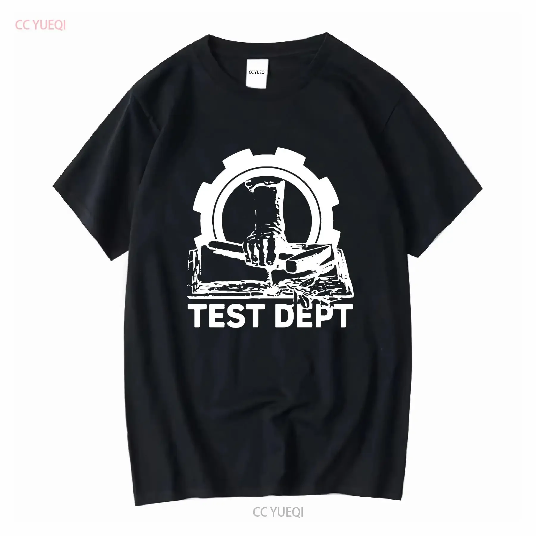 Фото Футболка Test DepT Industrial Laibach Throbbing Gristle Coil Psychic Tv с длинными или короткими рукавами, винтажная, с эффектом потертости, дышащая, мягкая №1