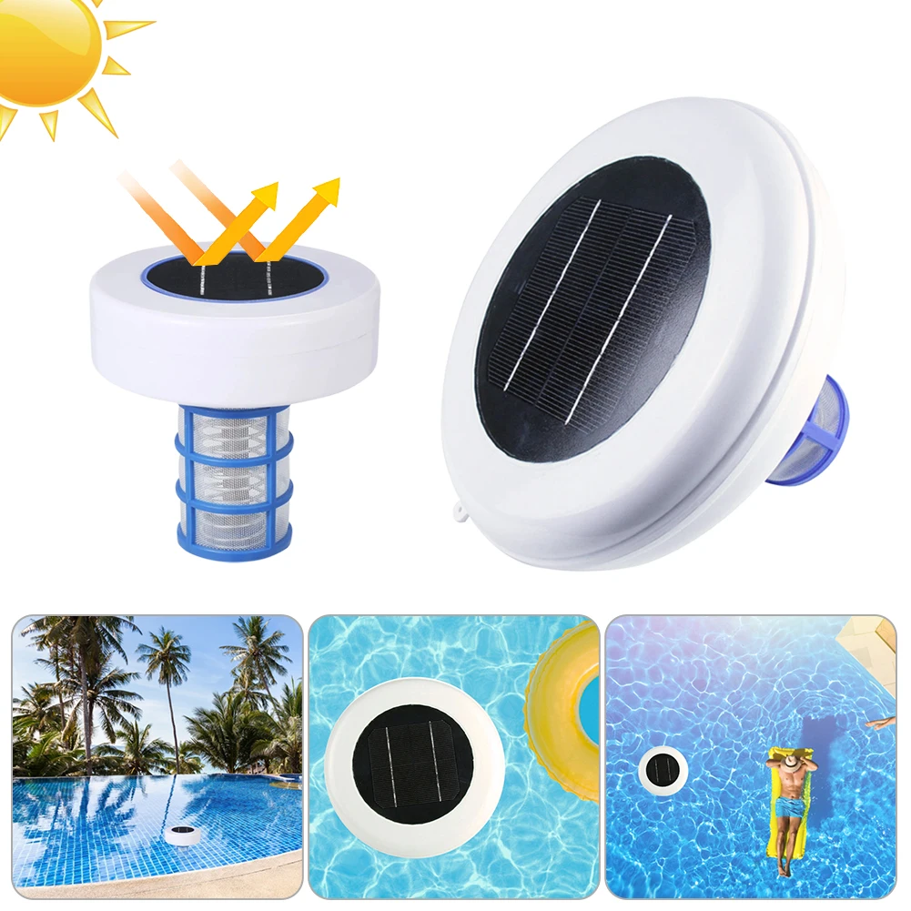 

Solar Pool Ionizer Silver Ion Swimming Pool Purifier Outdoor Swim Water Purifier Pool Cleaning Device for Outdoor Hot Tub