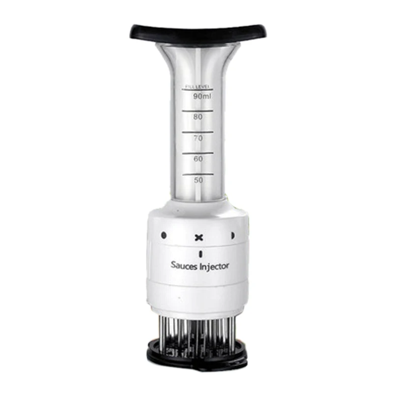 

JEYL Beef Meat Marinade Injector Stainless Steel Barbecue Seasoning Sauce Injector,White
