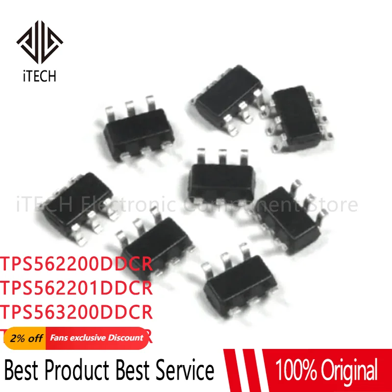 Набор схем TPS563200DDCT TPS563200DDCR TPS563200 320 TPS562200DDCR 200 TPS562201DDCR 2201 TPS563201DDCR 3201 sot23-6, 10 шт.