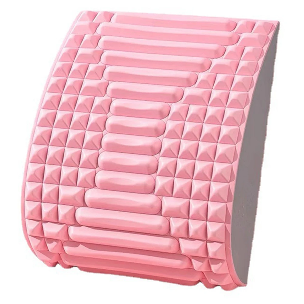 

Поясничное устройство, массажер для расслабления талии, Йога, коррекция растяжения, открытая спина, упражнения для спины, розовый цвет