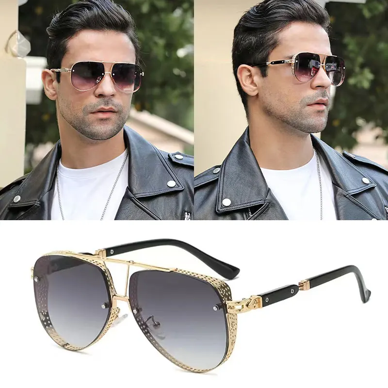 Glasses Men Polarized Sunglasses Luxury Brand Alloy Car Driving Glasses Rave Summer Vintage 2022 Fashion Women's Goggle UV400