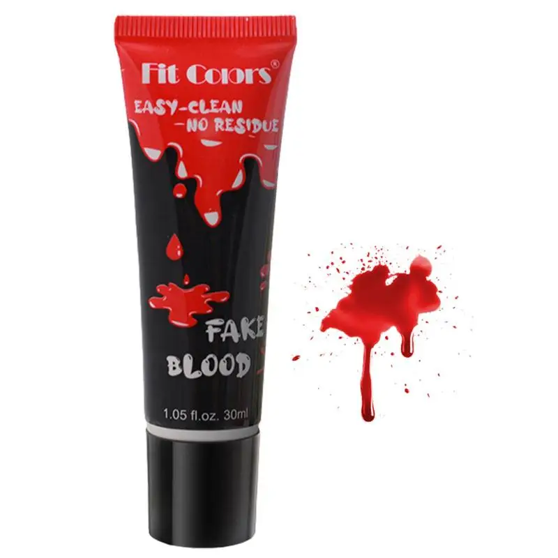 

Fake Blood Washable Stage Halloween Blood Makeup Dripping Blood With Realistic Effects Cosplay Blood Prank Props Zombie Vampire