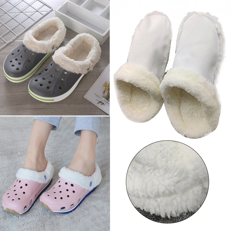 Furry Inserts Replacement Fur Insoles Shoes Clogs Soft Thickened Shoes Liners Plush Cover Winter Warm Shoe Cover For Hole Shoes images - 6