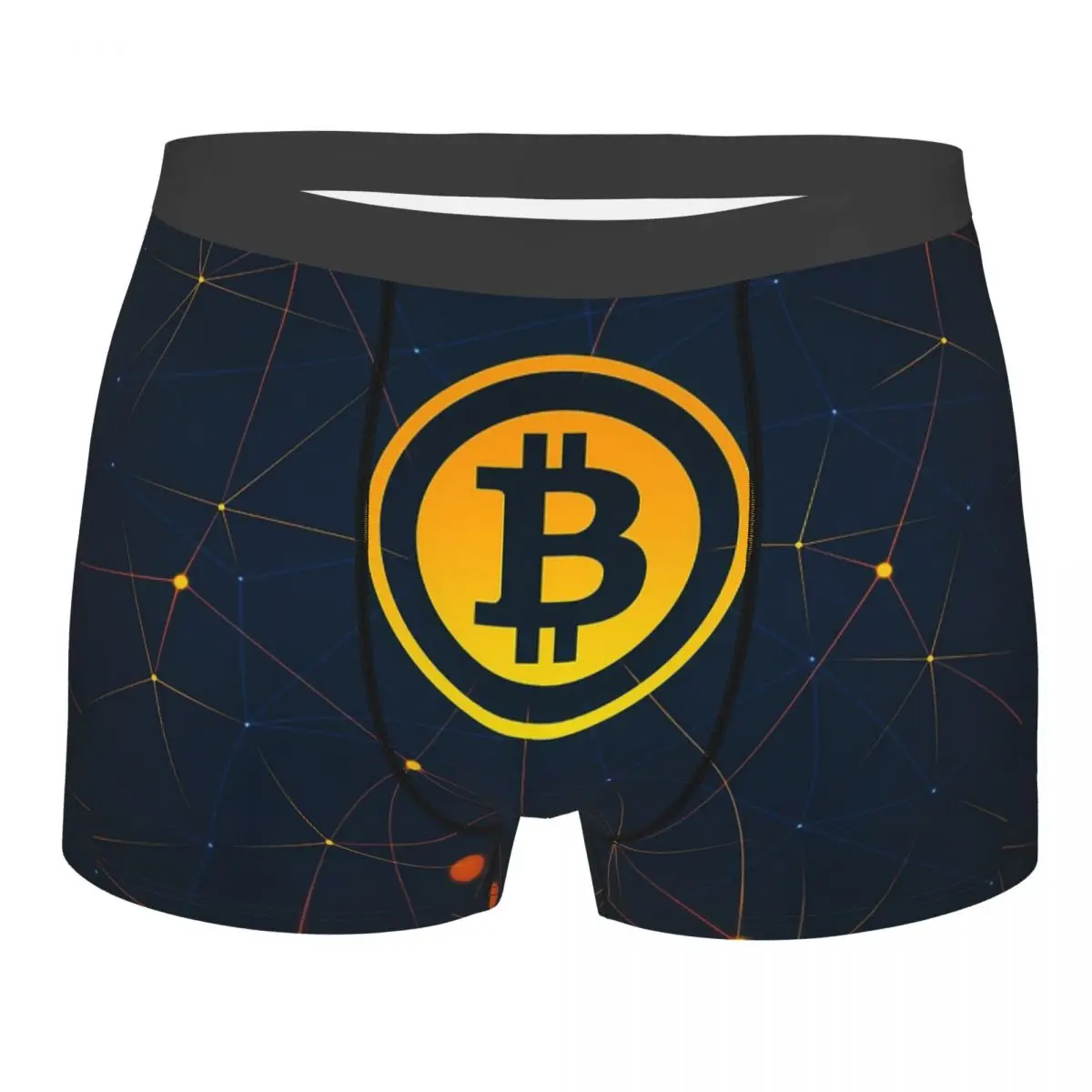 

Bitcoin Crypto Ethereum Men Underwear Btc Blockchain Boxer Briefs Shorts Panties Funny Breathable Underpants for Male Plus Size