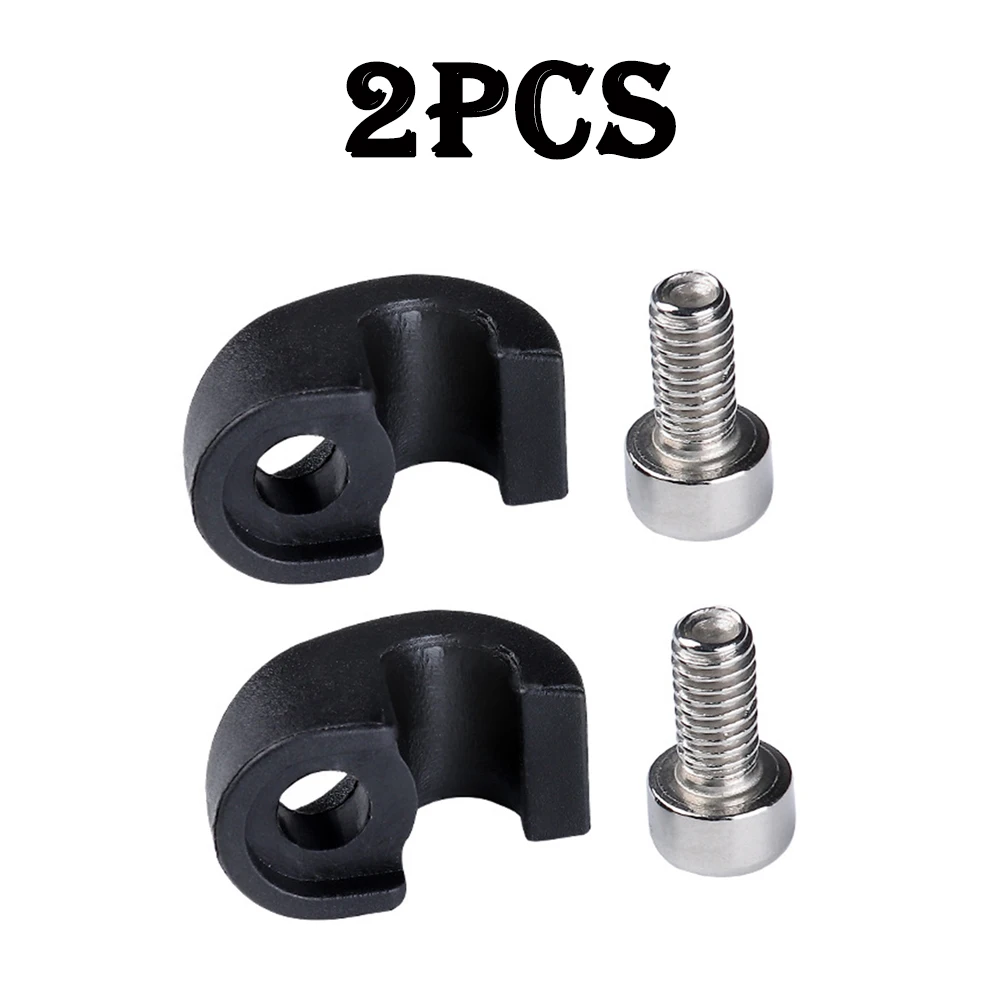 

2pcs Bicycle Brake Housing Buckle Brake Cable Hose Clamp Cable Guide Adapter Durable Bike Frame Buckle Button Fixed Tubing Clip