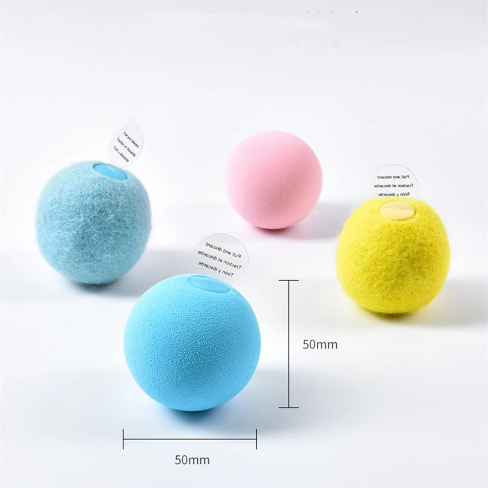 

Smart Toy Ball Interactive Cats Electronic Makes Sound Toy Cat Stick Catnip Ball Pet Playing Ball Pet Squeaky Accessories Supply