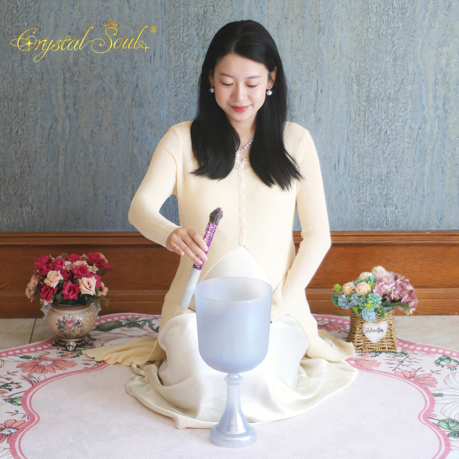 Фото Кристальная поющая чаша Crystal Soul 7.3