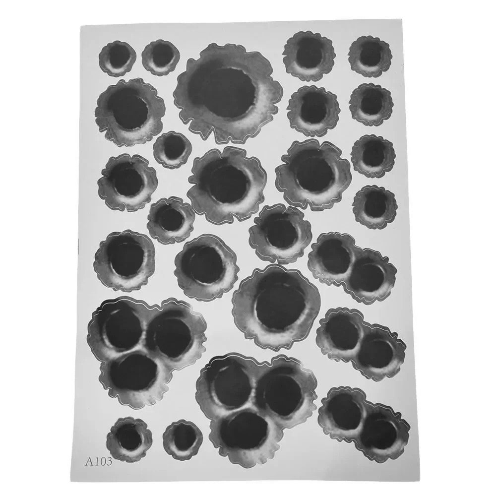 

Стайлинг автомобиля, 3D наклейки, эмблема, символ, персонализированные наклейки, поддельные пулевидные отверстия, стрелы пистолета, забавные наклейки на автомобильный шлем