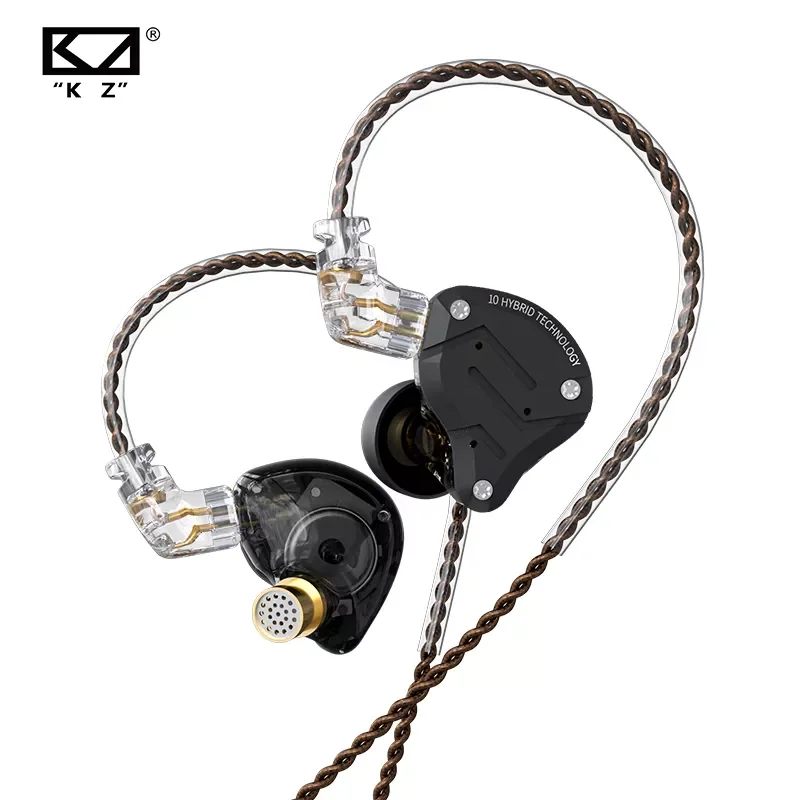 

KZ ZS10 PRO 4BA+1DD HIFI Metal Bass Earbuds In Ear Earphone Monitor Headphones Sport Noise Cancelling For ZSN pro DQ6 ASX