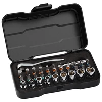24 in 1 multifunctional ratchet wrench screwdriver s2 magnetic drill tool set diy household maintenance tool
