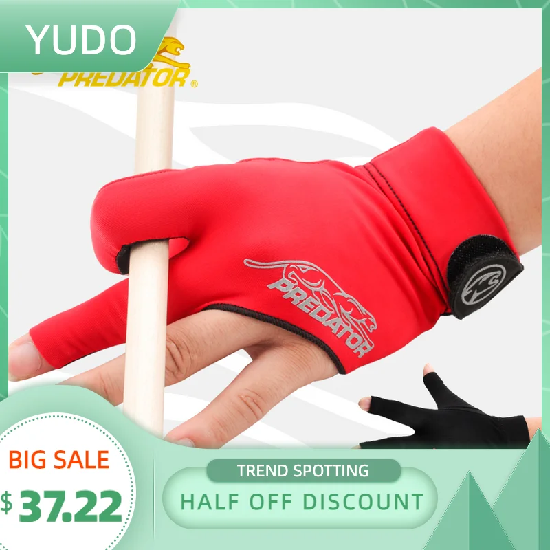 

Оригинальные перчатки PREDATOR 3142 из лайкры, цельная мягкая Нескользящая Перчатка для снукера, аксессуары для бильярда