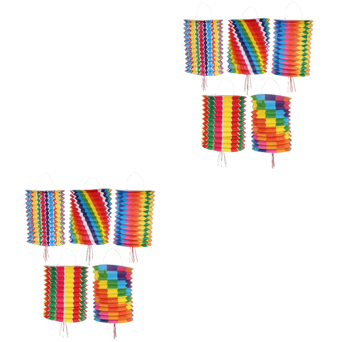 

Lanterns Paper Lantern Hanging Chinese Party Decorations Lamps Wedding Rainbow Festival Decor Birthday Home Diy