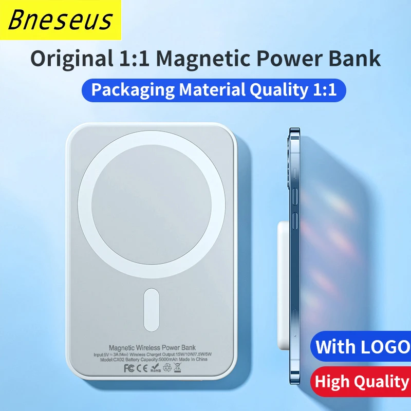 Najtaniej Oryginalny 1:1 Macsafe Powerbank Dla Apple Iphone 14 14Pro 14ProMax 14Plus Magnetyczna Bezprzewodowa ładowarka Zewnętrzna Bateria Pomocnicza