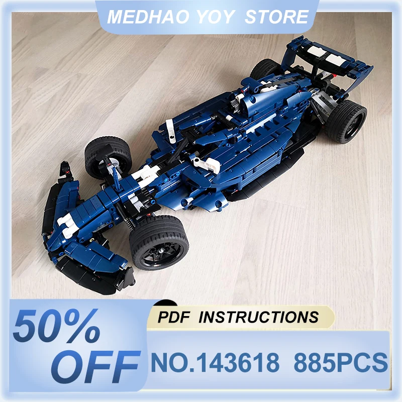 Модель гоночного спортивного автомобиля 2022 F1 модель суперавтомобиля набор