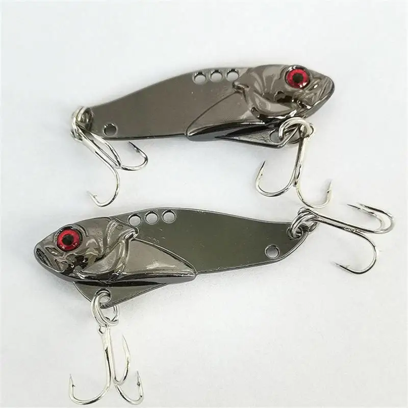 

Metal VIB Bait Tremulous Bionic Bait With 2 Sharp 3 Hooks Four-hole Design Bait Fishing Lure Accessories