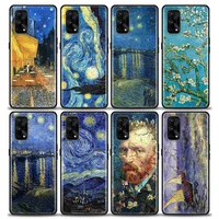 van gogh cafe terrace starry night painting case for realme c21y c21 c25 c20 c15 c12 c11 gt master neo neo2 5g fundas soft cases