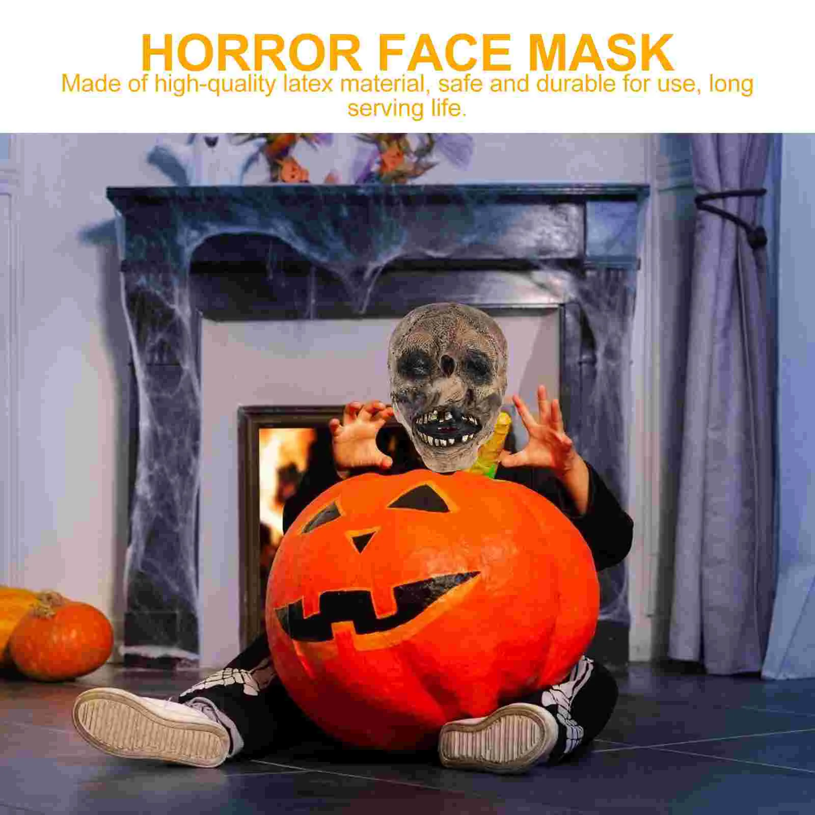 Страшная маска призрака Хэллоуин пугало костюм аксессуар реквизит для косплея