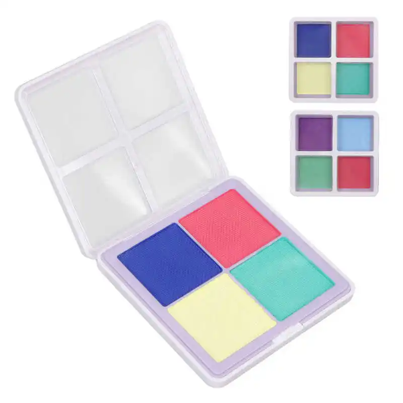 

Face Body Paint Bright 1.41oz Water Activated Face Paint 4 Colors Long Lasting Food Grade Material for Halloween for