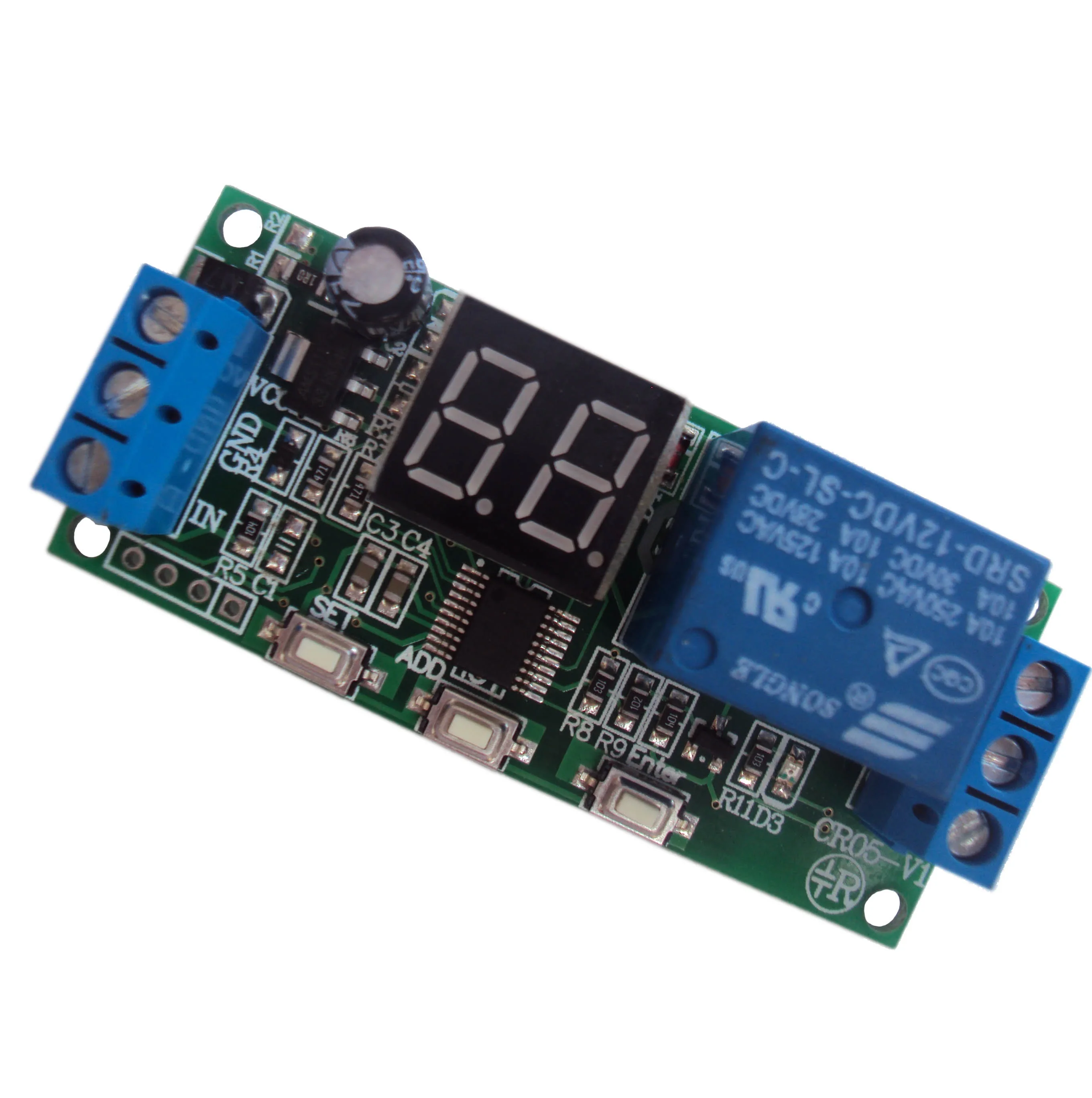 

1 шт., программируемый реле включения/выключения, 12 В постоянного тока