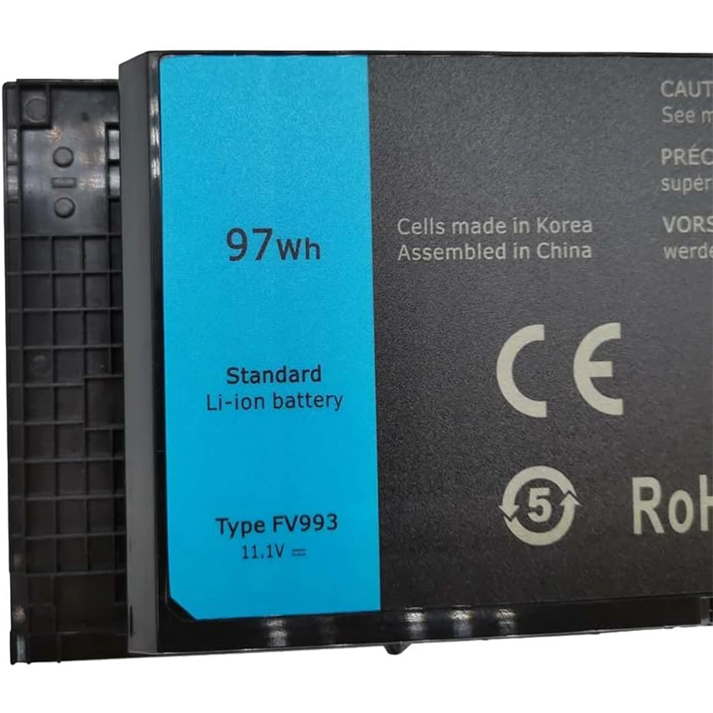 Фото Аккумулятор FV993 M6600 для ноутбуков Dell Precision M4600, M4700, M6600, M6700, совместим с PG6RC, R7PND, 0TN1K5, FV993, FJJ4W. №3