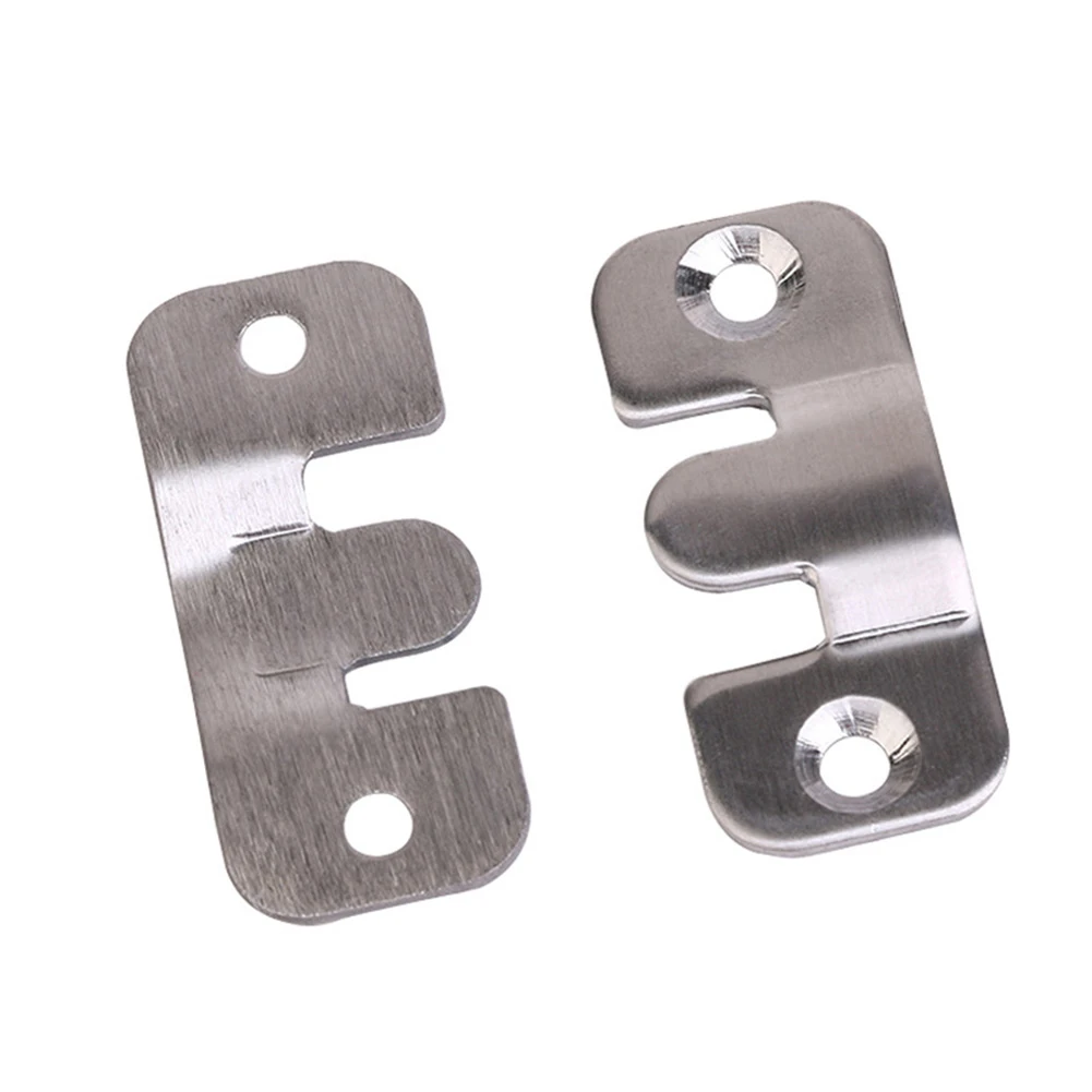 

10PCS Stainless Steel Hook Set Photo Frame Hanging Picture Hardware Pendant Two Interlocking Z-clips 44*19mm/54*30mm