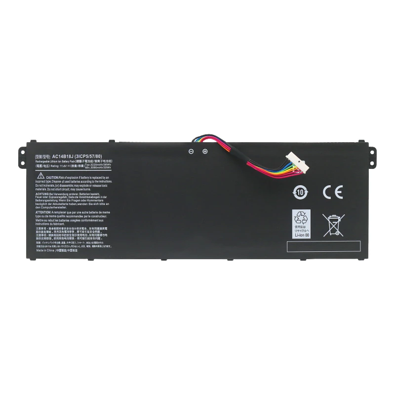 Аккумулятор для ноутбука Acer Aspire AC14B18J AC14B13J 11 4 В 36 Втч E3-111 E3-112 E3-112M ES1-531 MS2394 B115-MP EX2519